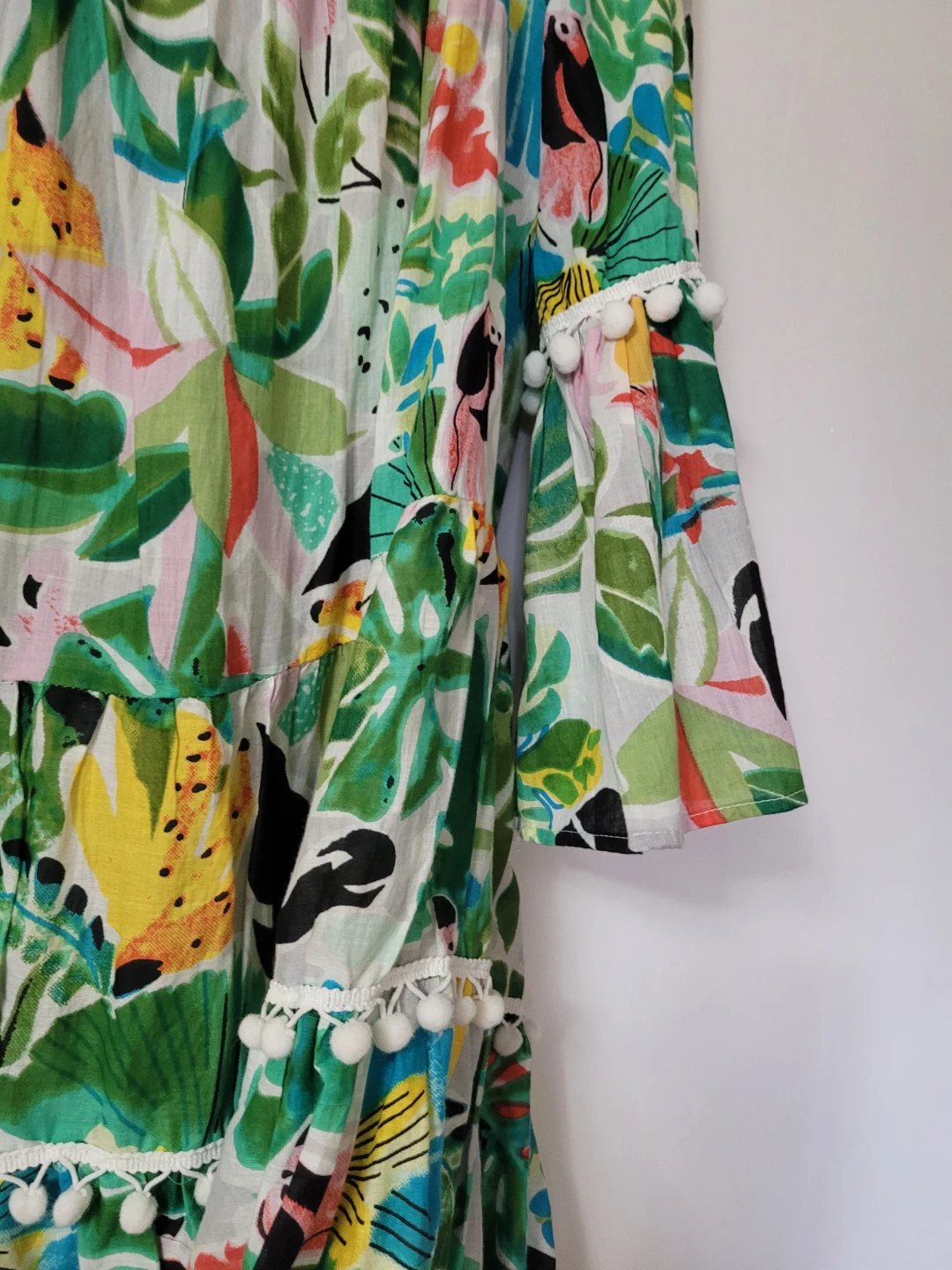 Off-the-shoulder floral print tiered mini dress - photo 3
