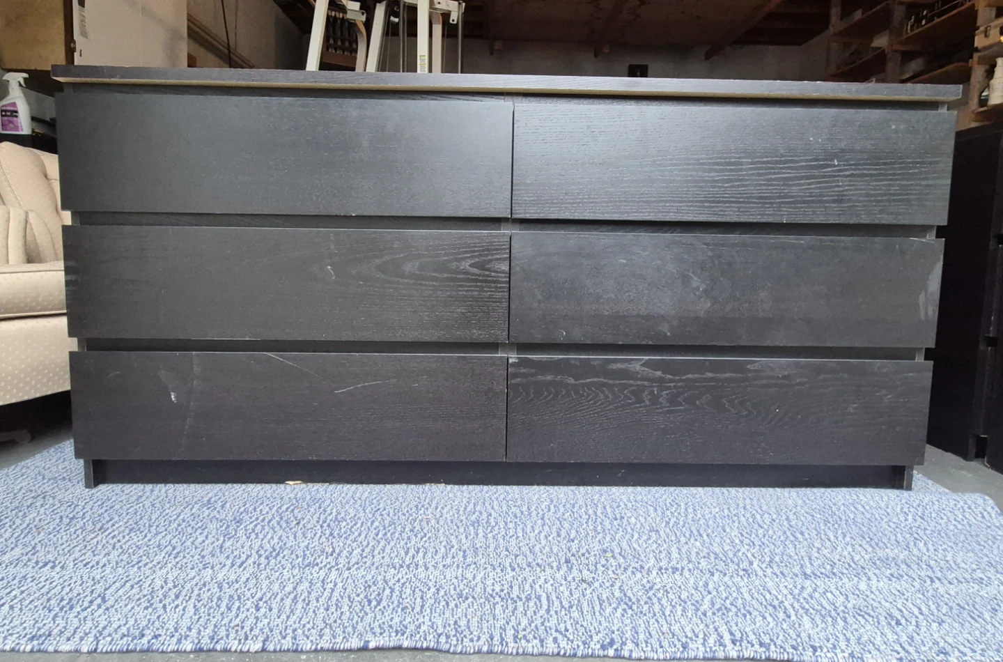 Black 6-Drawer Dresser - photo 2