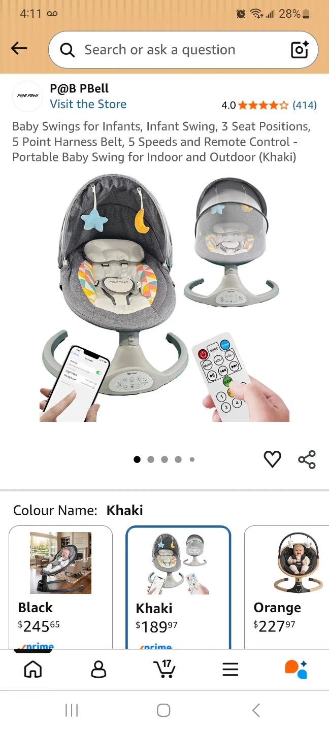 New electric baby swing - photo 5