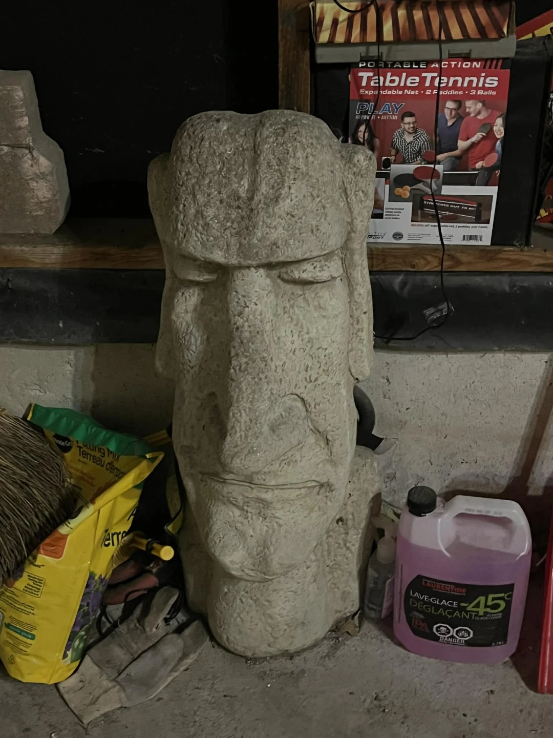 Concrete Easter Island Head Statue