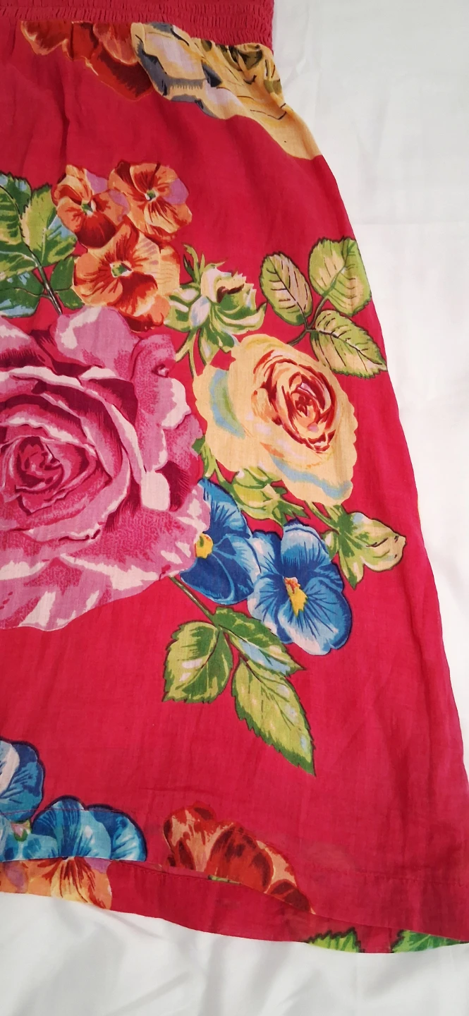 Women's Fuschia Floral Halter Dress - photo 4