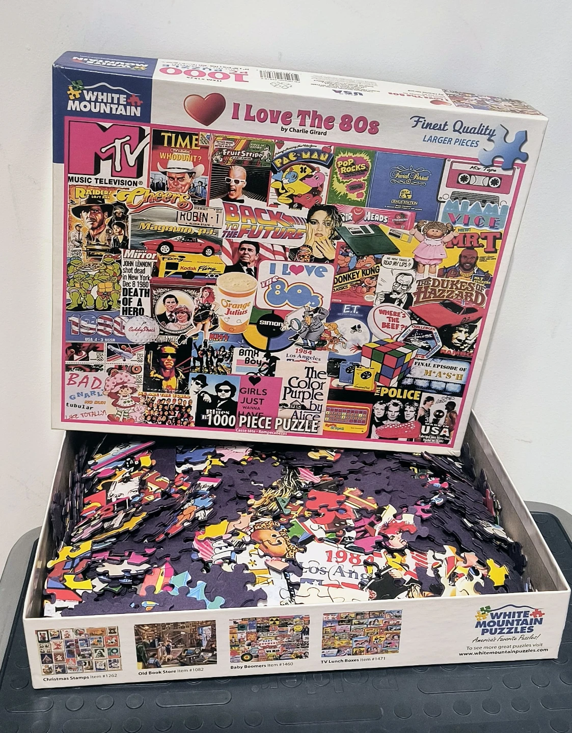 White Mountain Puzzles I Love The 80s 1000 Piece Jigsaw Puzzle - photo 2