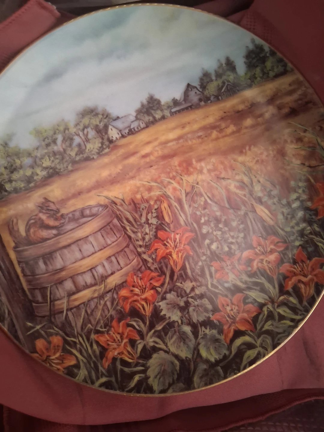 E. A. Purnell Porcelain Decorative Plate