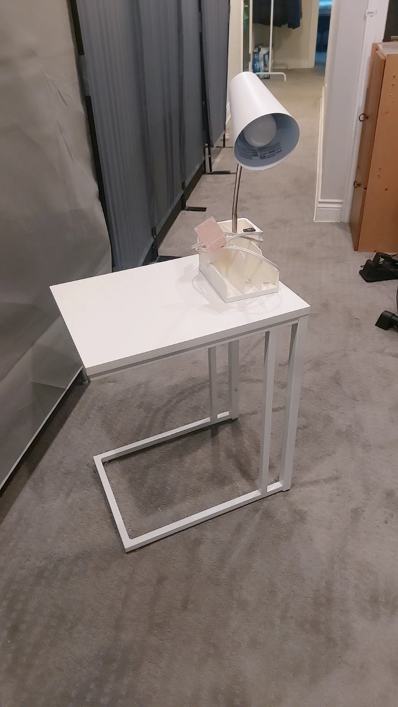 White C-Table Side Table - photo 3