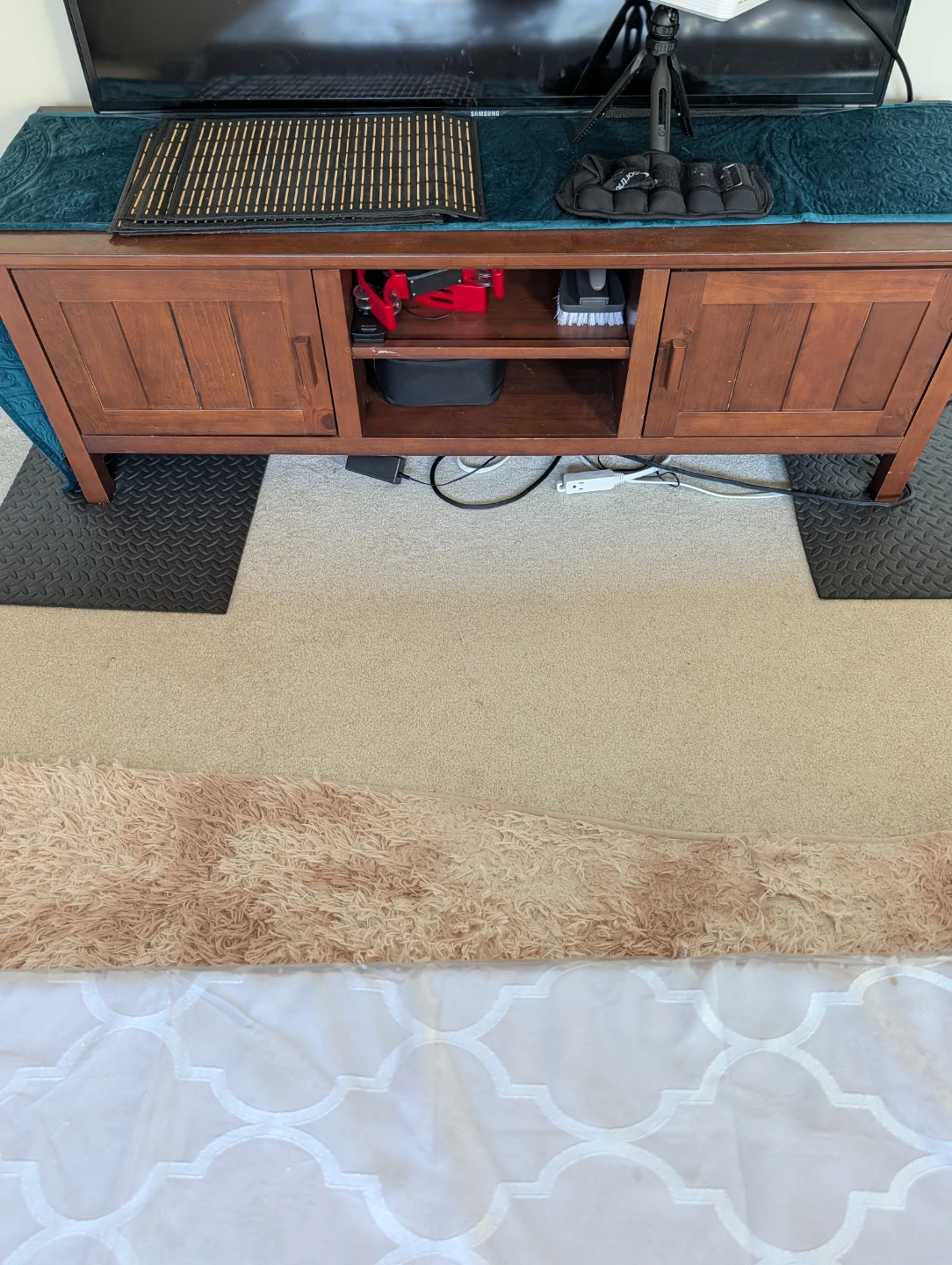 Wooden Media Console / TV Stand