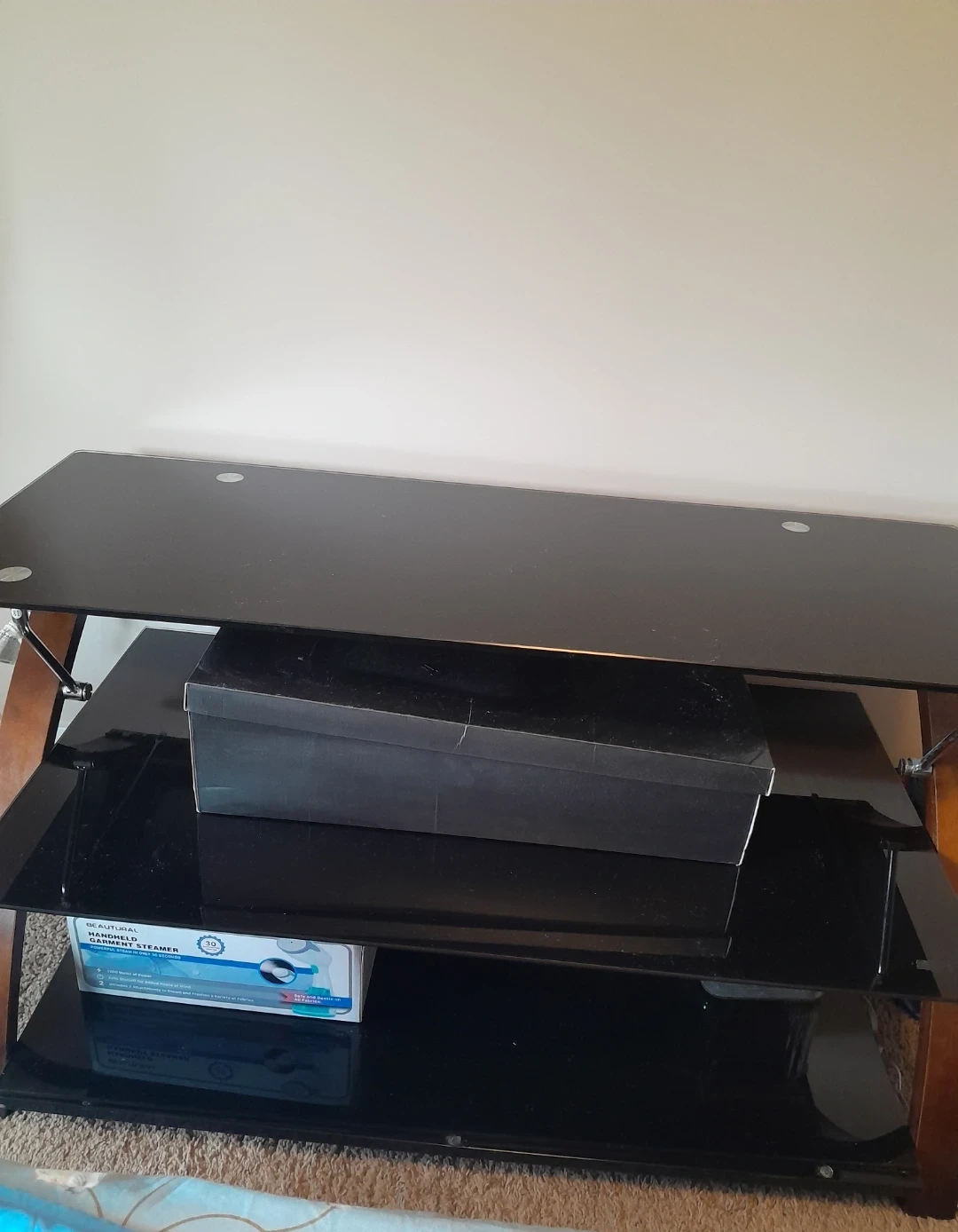 Black Glass Media Console