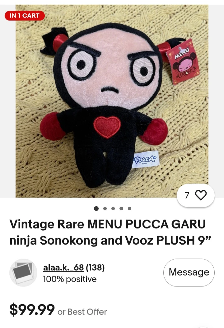 Pucca Ninja Garu Plush Toy - photo 3