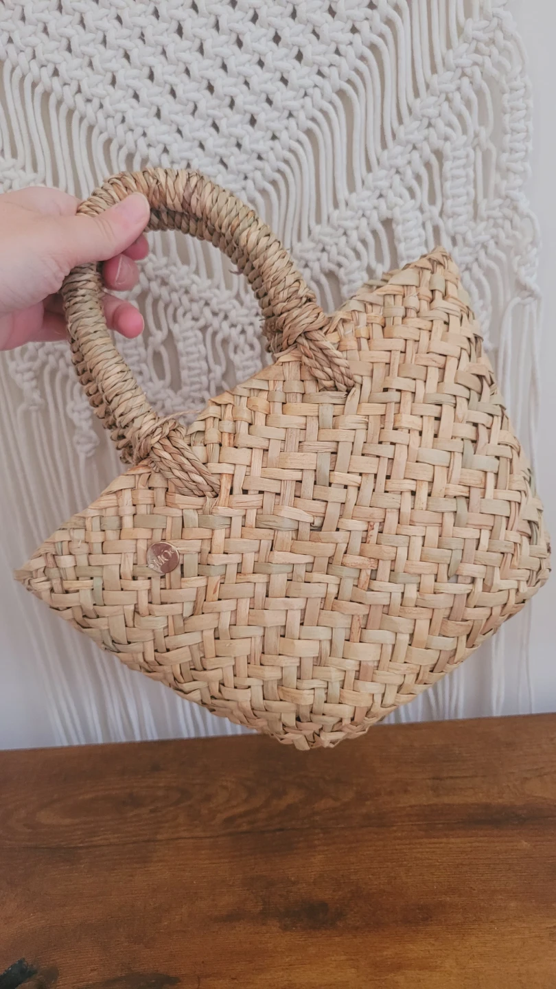 Brand New Mini Woven Straw Handbag