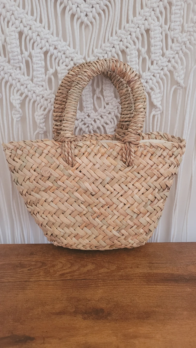 Brand New Mini Woven Straw Handbag - photo 3