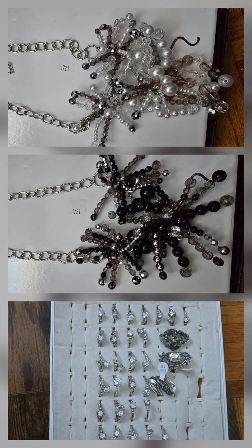 $20 for All Beaded Necklace set and Assorted Rings