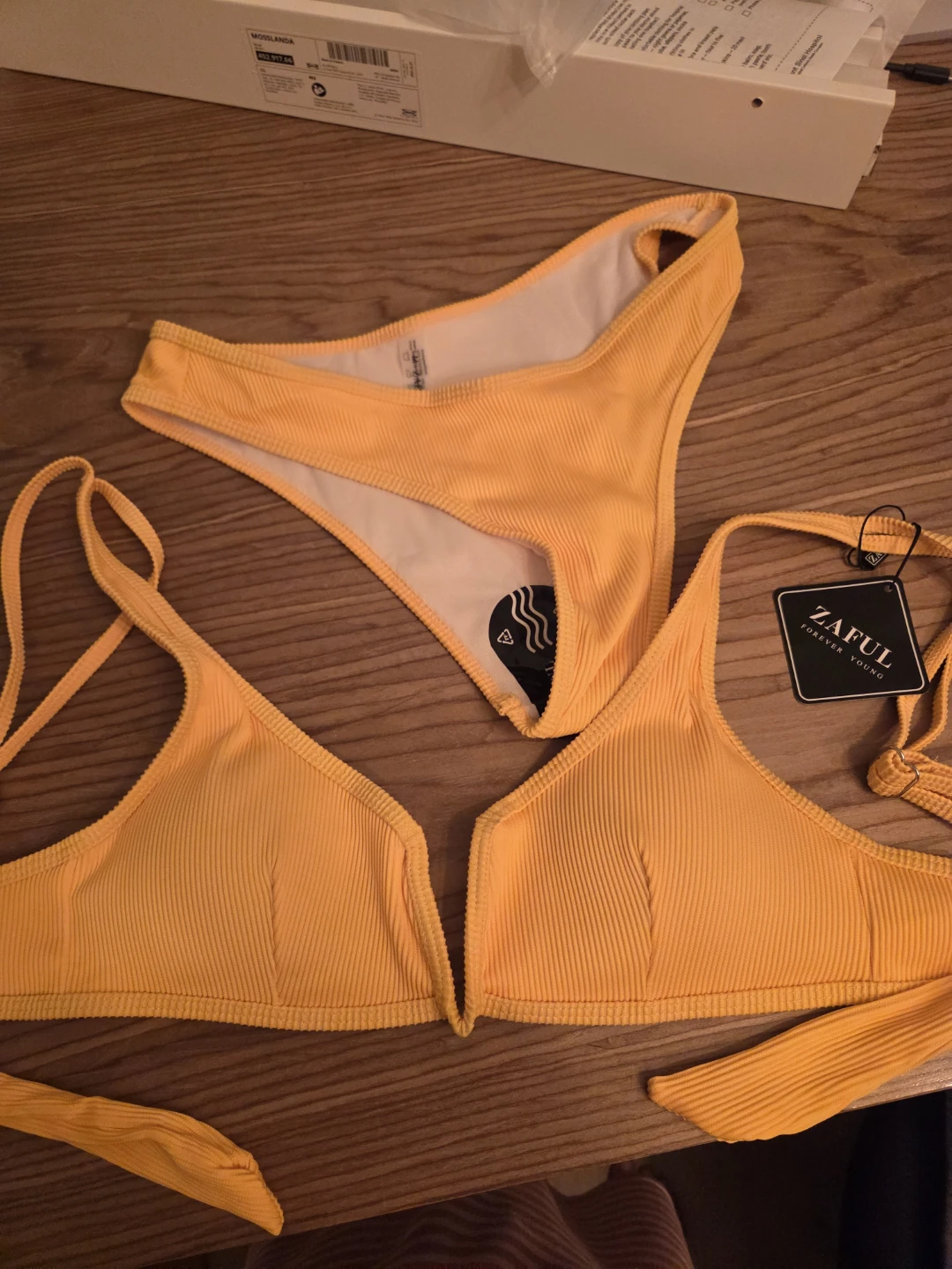 ZAFUL Ribbed Bikini Set, M