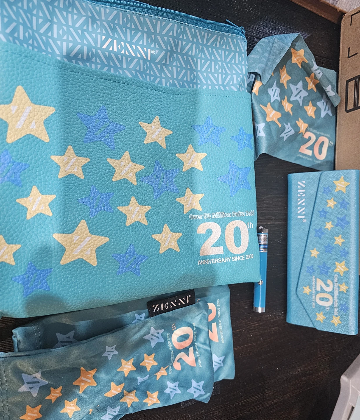 Zenni 20th Anniversary Eyeglass Case and Pouch Set