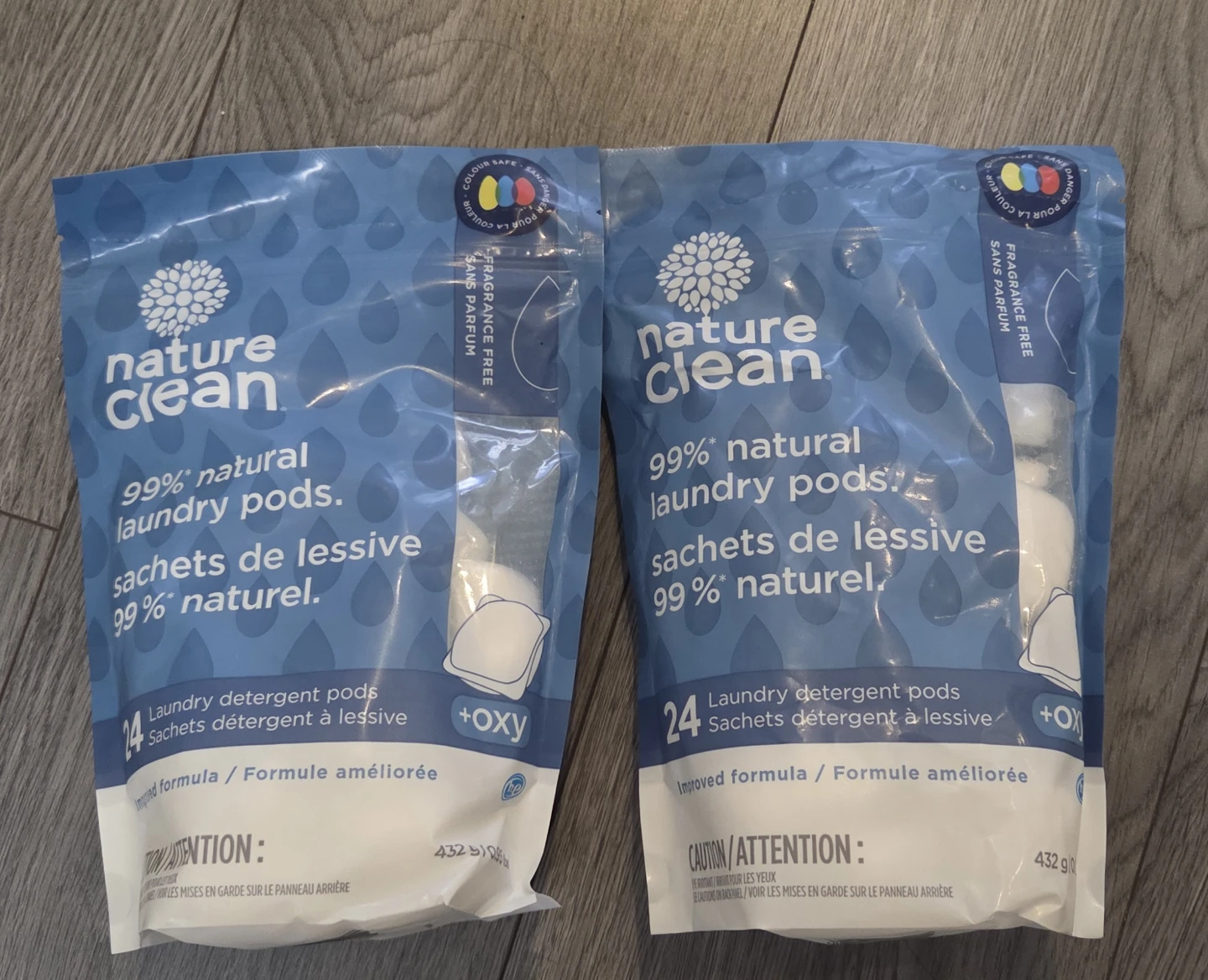Nature Clean laundry detergent pods
