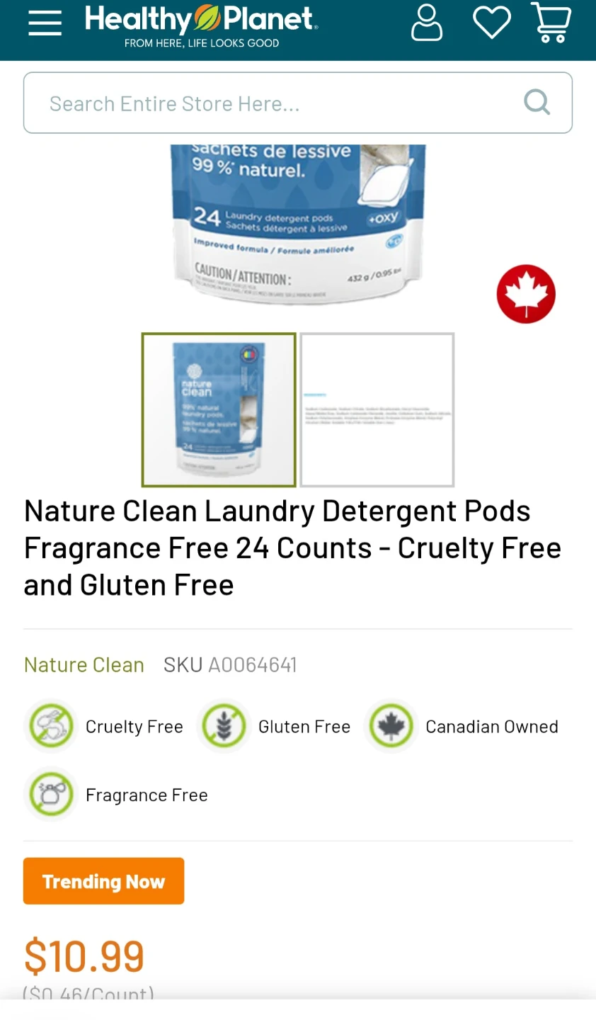 Nature Clean laundry detergent pods - photo 3
