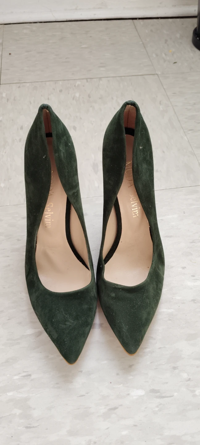 Turkish brand Suede Block Heels