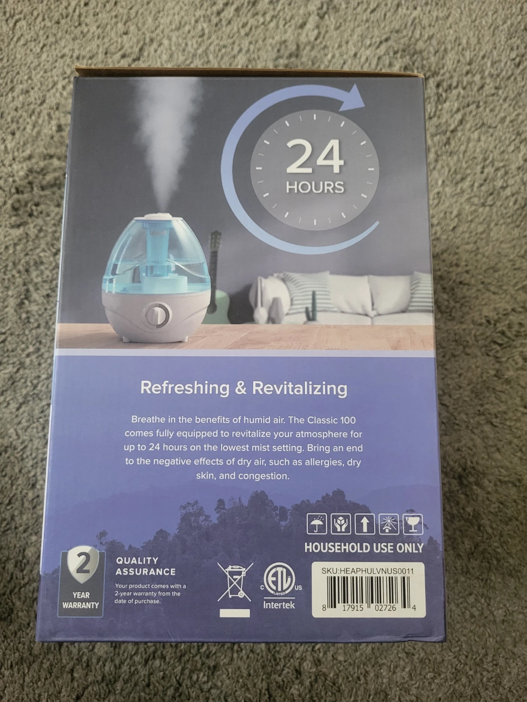 Levoit Ultrasonic Cool Mist Humidifier Classic 100 - photo 2