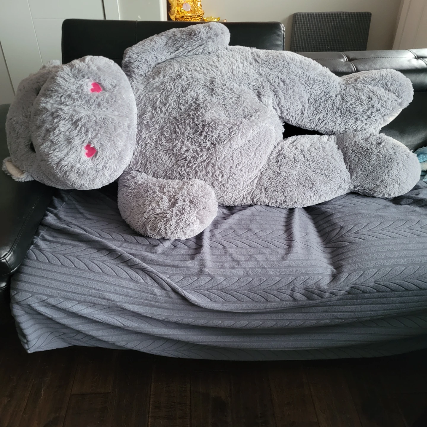 Giant Grey Plush Stuffed Animal