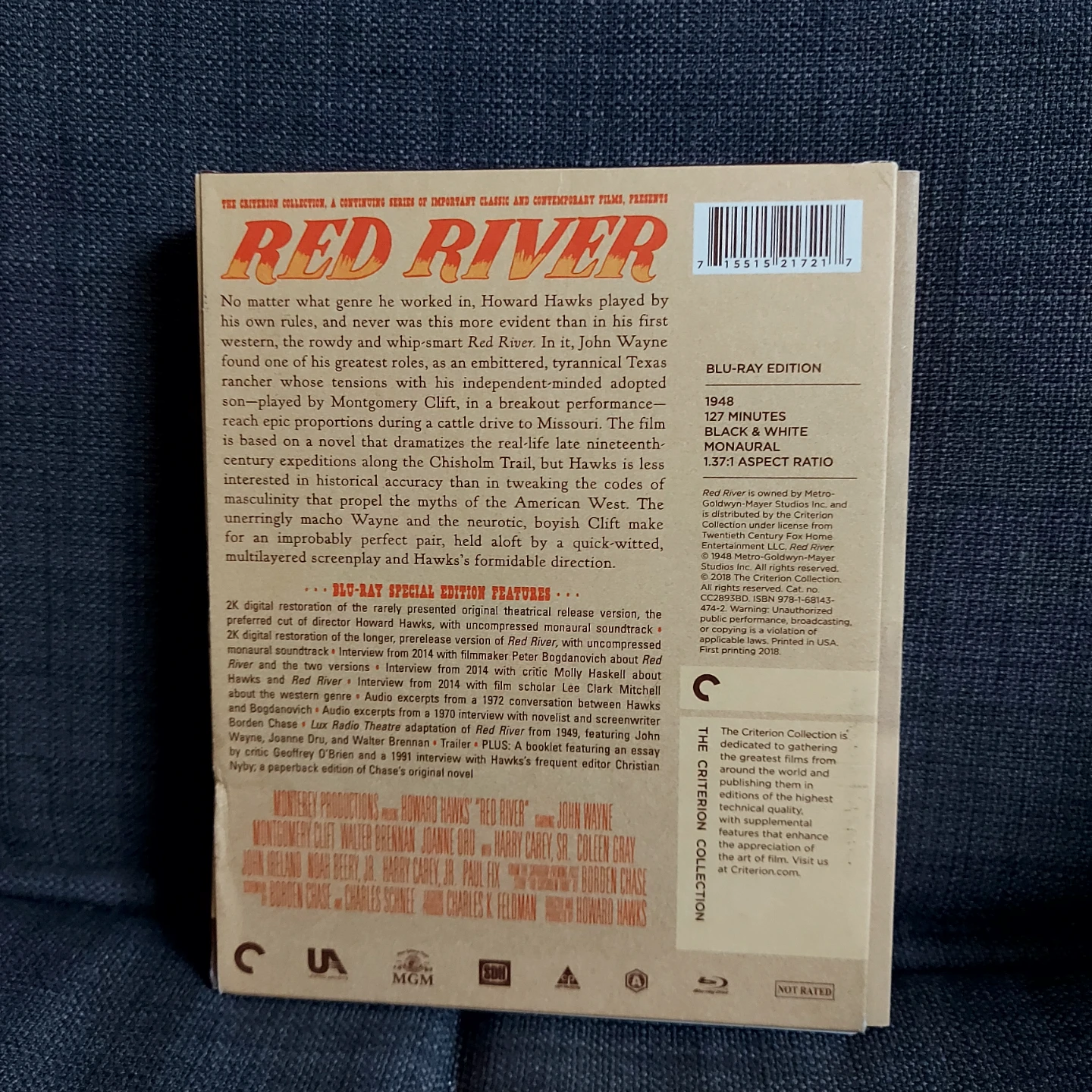The Criterion Collection Red River Blu-ray - photo 2