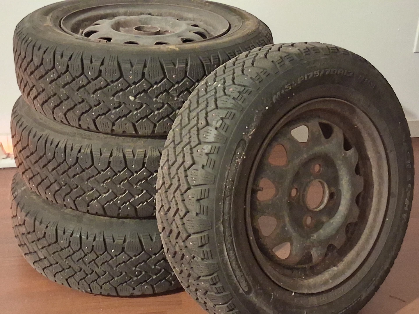 Winter Tires on Rims P175/70R13