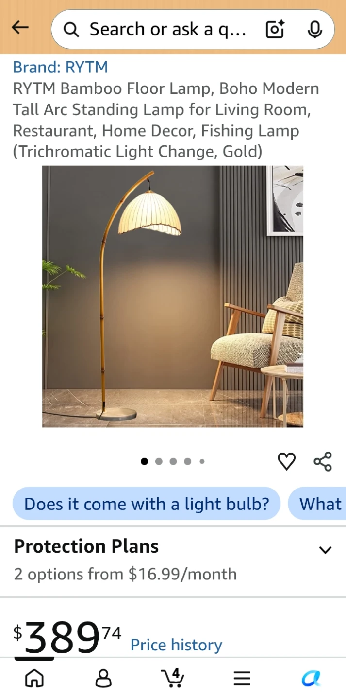 RYTM Bamboo Arc Floor Lamp - photo 4