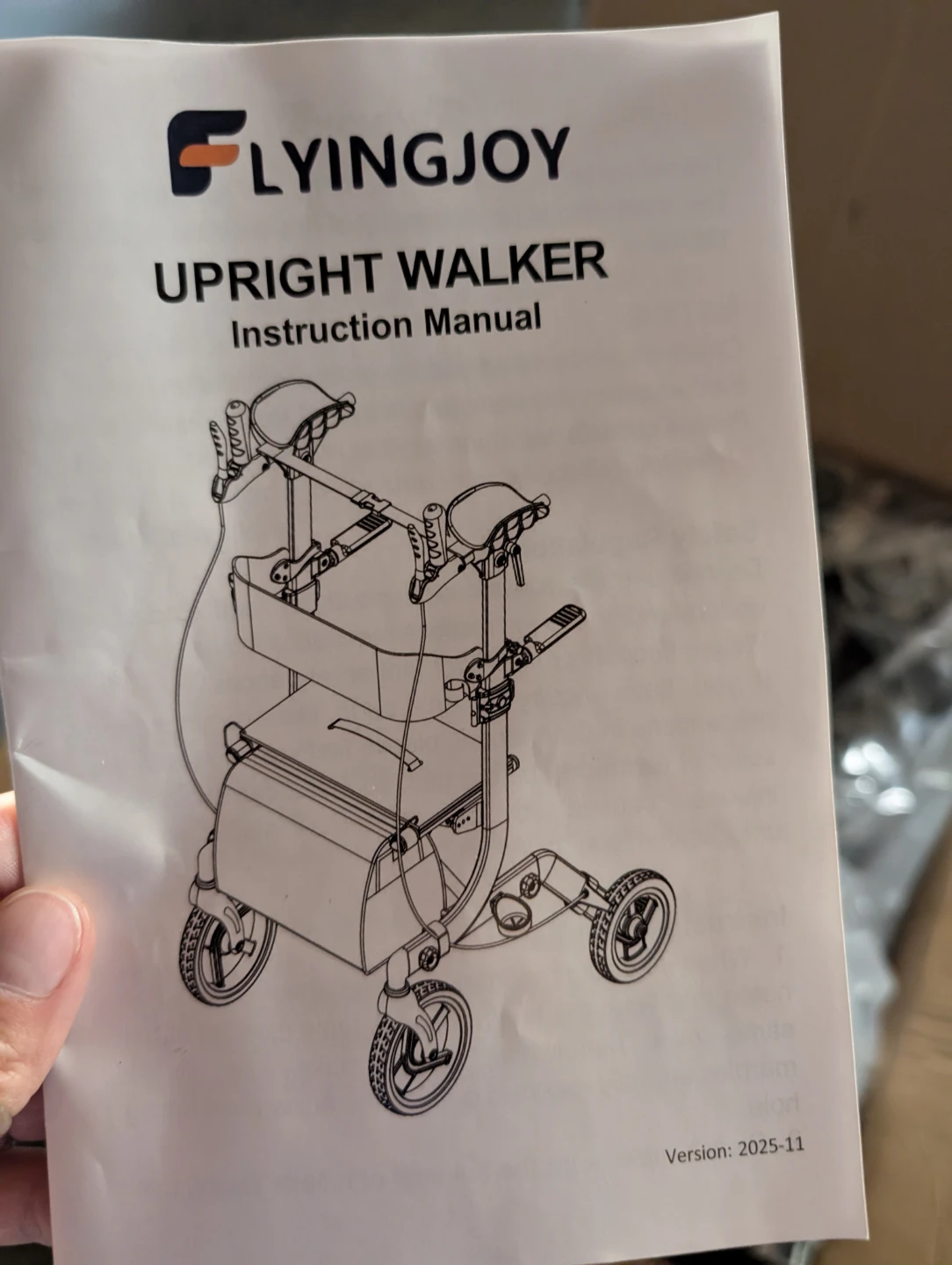 FLYINGJOY Upright Walker Instruction Manual - photo 2