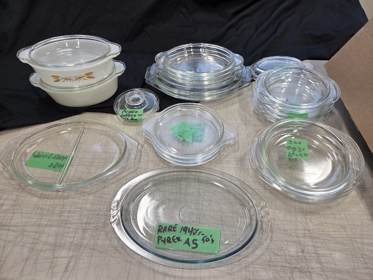 LiD JaCKPOT Pyrex and fireking Baking GLASS- Various Sizes