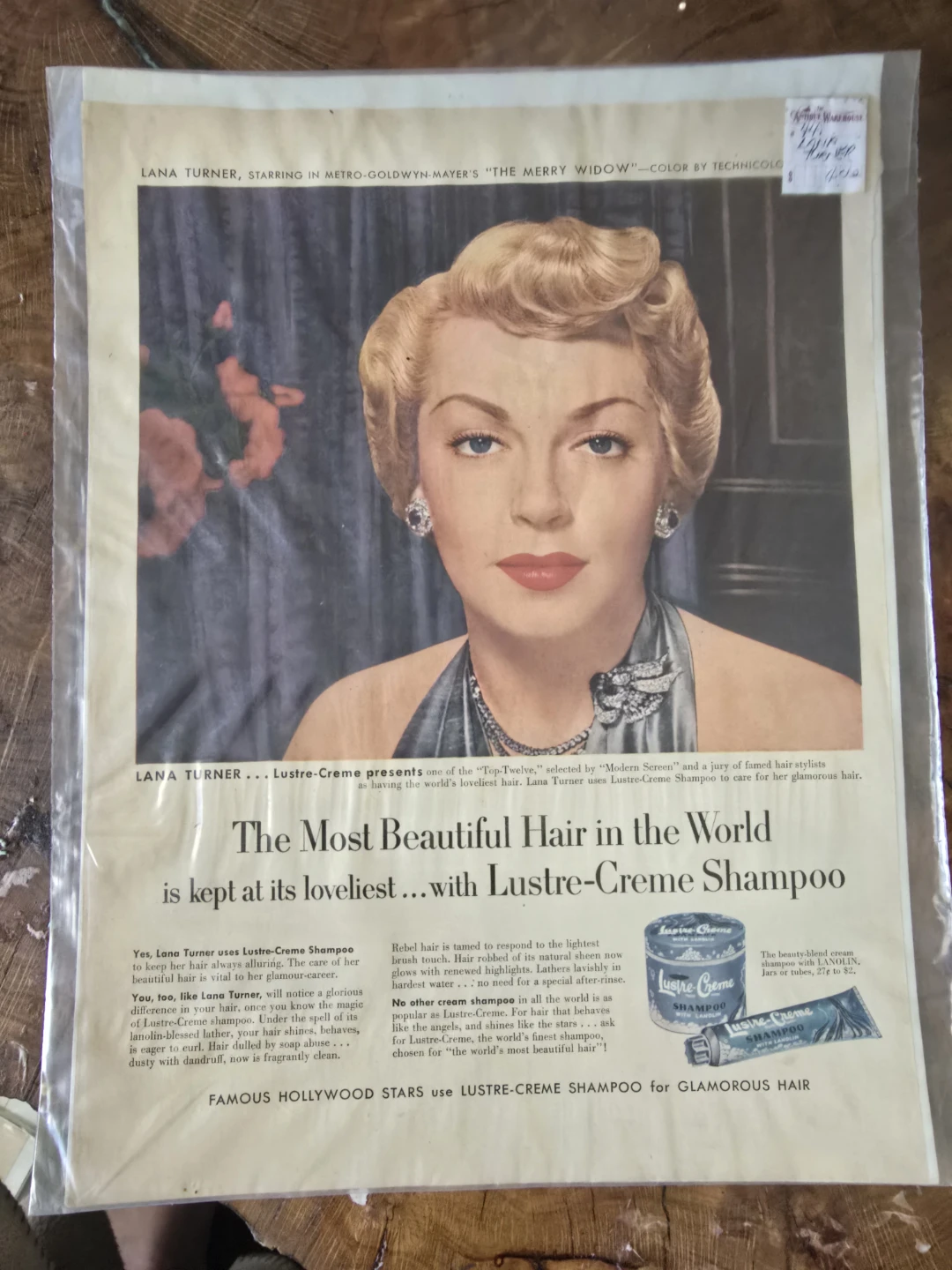Lustre-Creme Shampoo - Famous Hollywood Stars Use