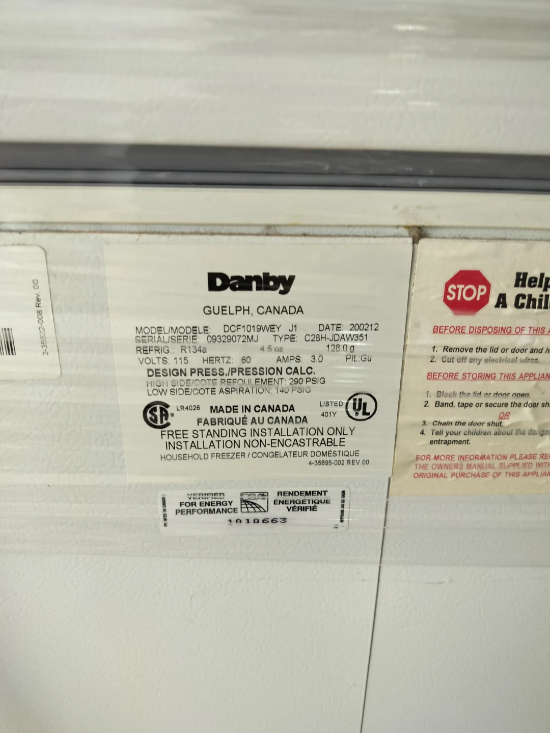 Danby Chest Freezer