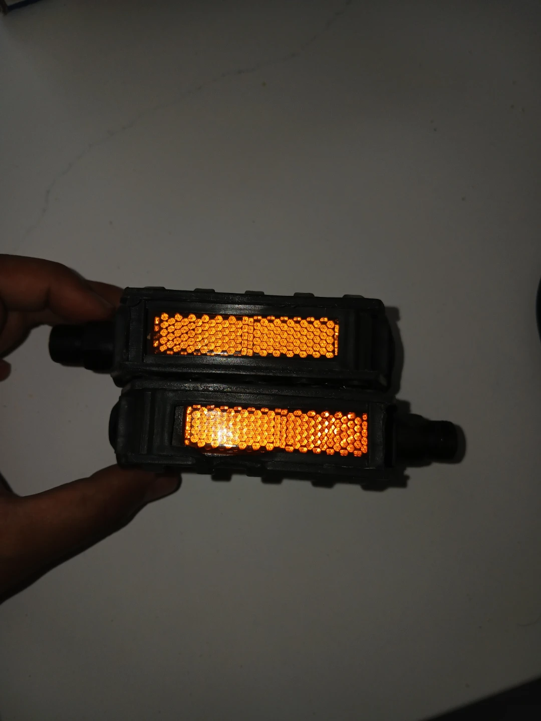 Bicycle Pedals with Reflectors