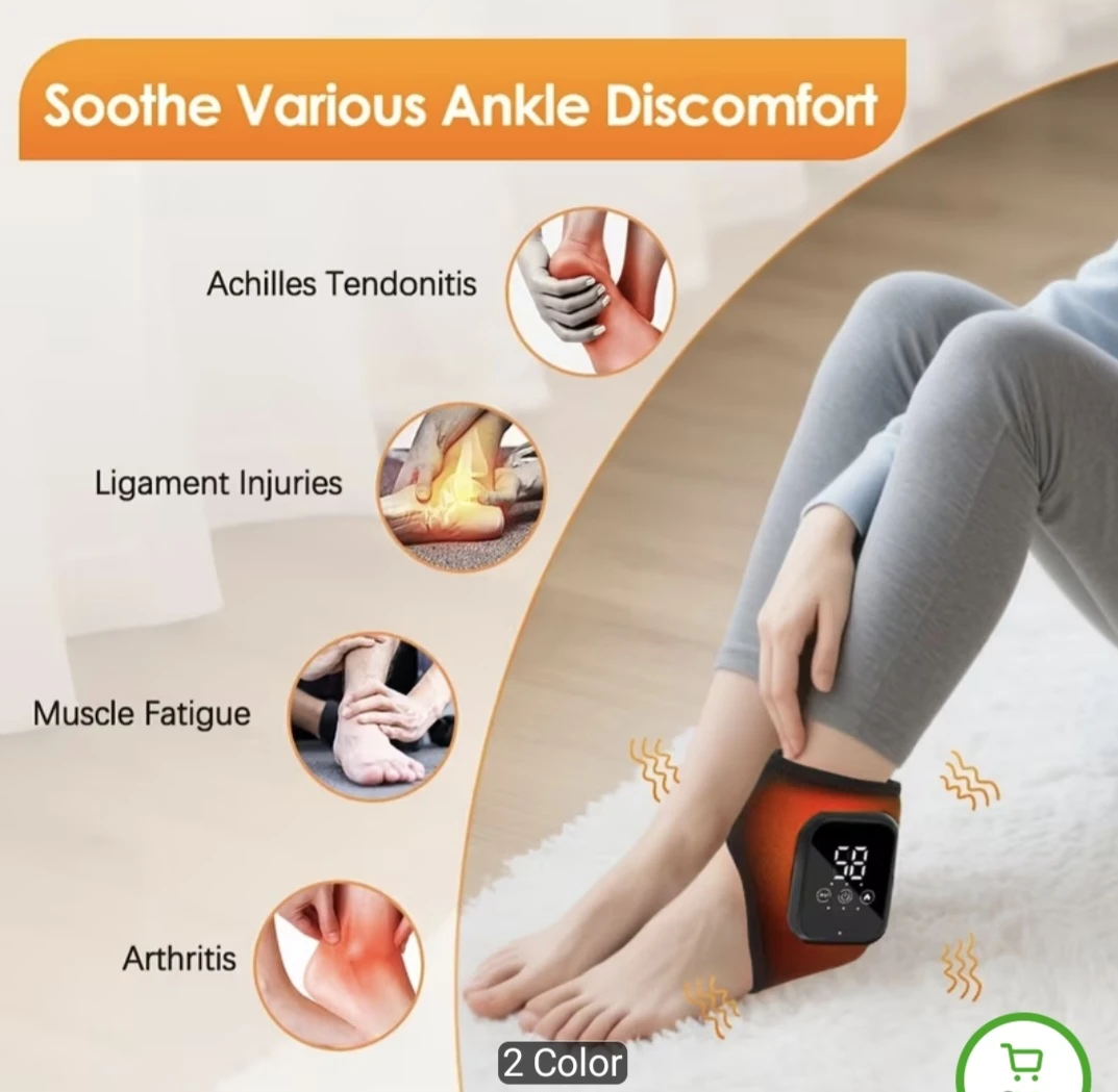 Electric Ankle Brace with Heating and Massage - photo 2