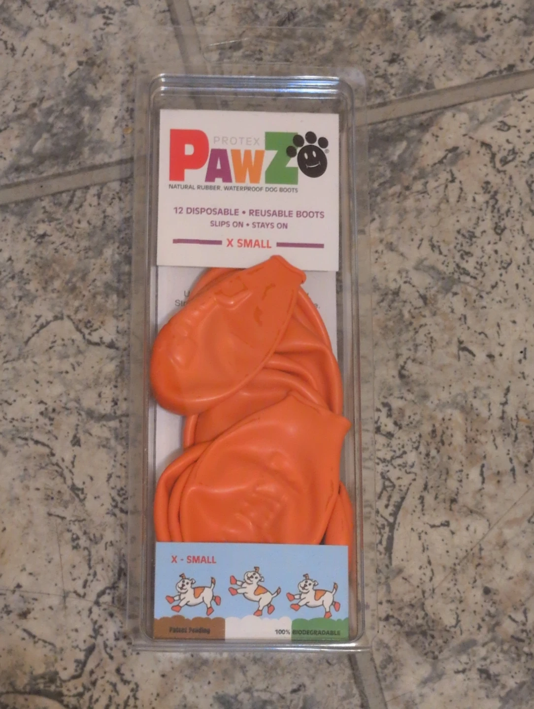 Protex Pawz Natural Rubber Waterproof Dog Boots - X-Small