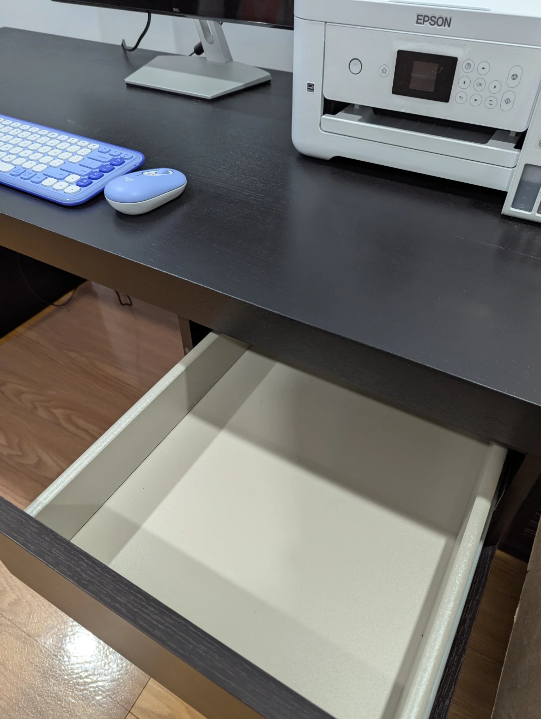 Ikea MALM Desk with Drawer and Cabinet - photo 2