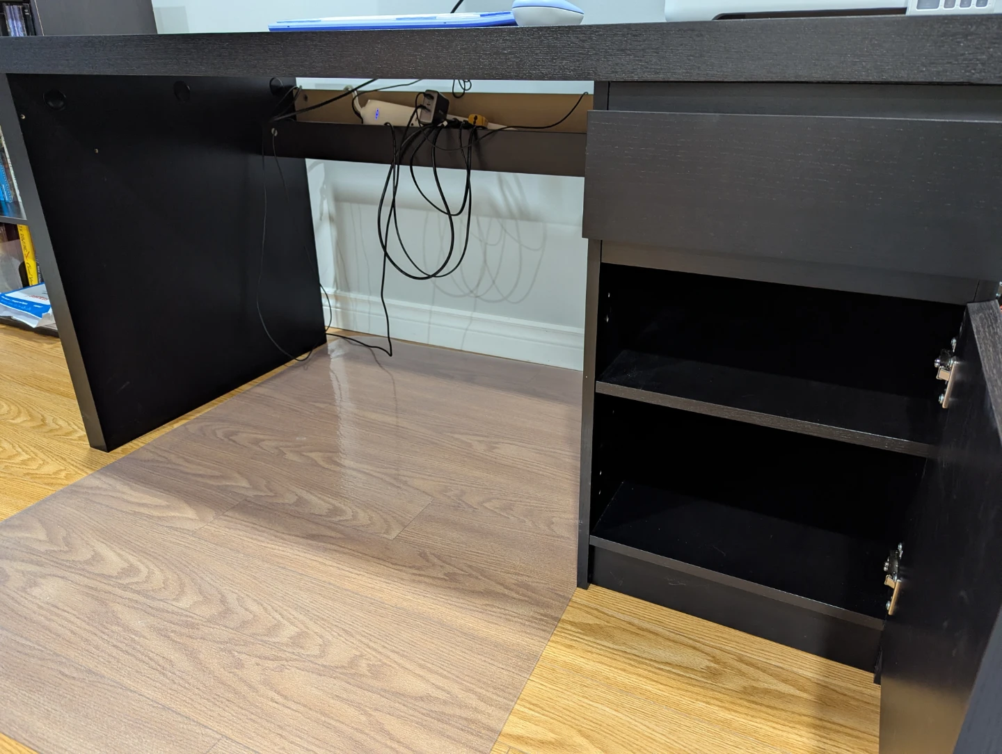 Ikea MALM Desk with Drawer and Cabinet - photo 3