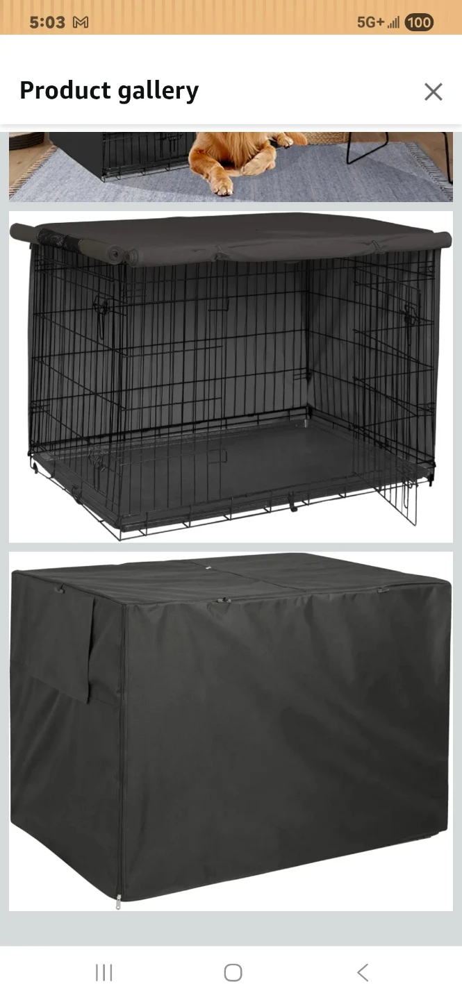 42" x 25" x 27" Pet Crate with Cover - photo 2