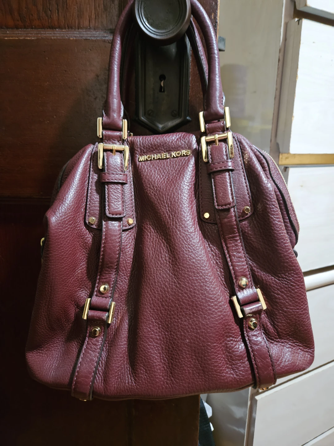 Michael Kors Leather Satchel Handbag