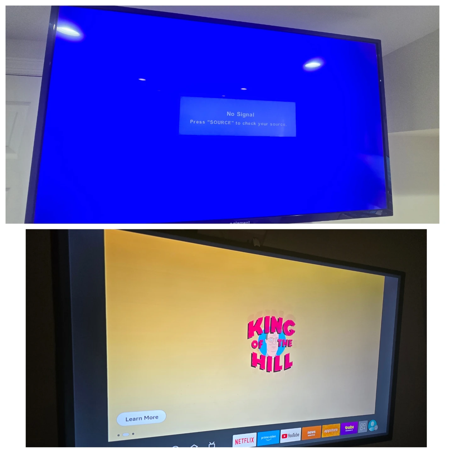 Element TV and RCA both 40" not smart tv