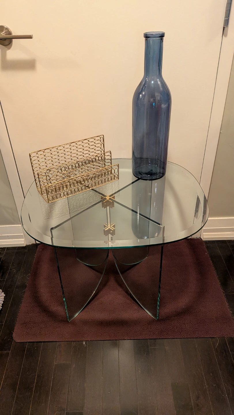 Glass Oval Coffee Table - photo 3