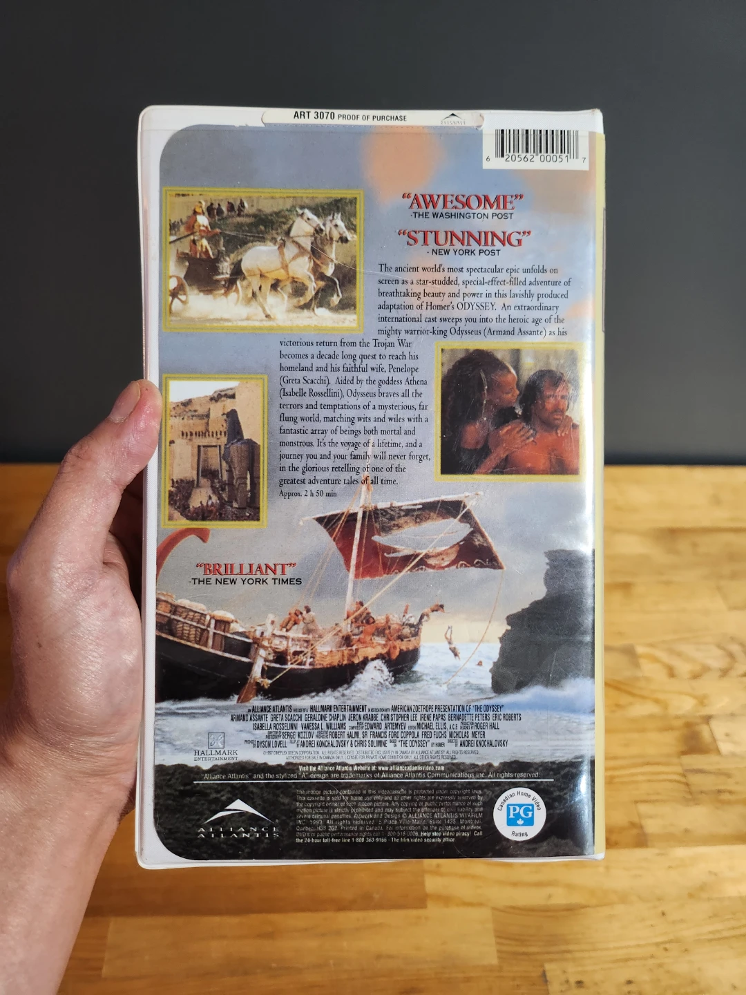The Odyssey 1997 VHS Movie-(Tested/Works) - photo 2