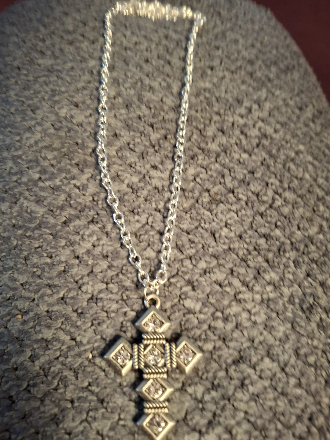 Silver Rhinestone Cross - photo 3
