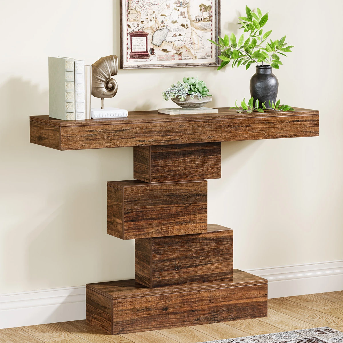 Brand new Modern Waterfall Console Table