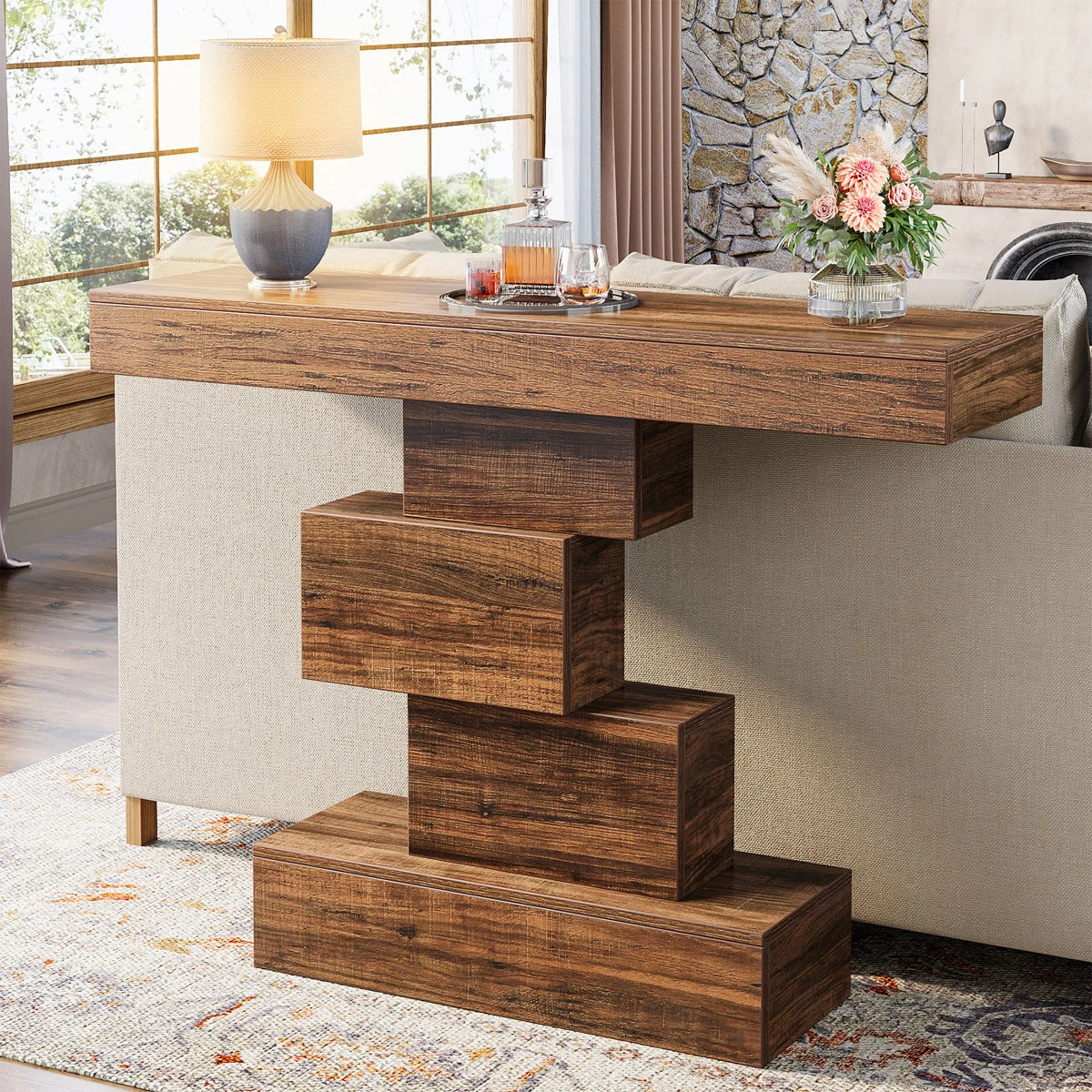 Brand new Modern Waterfall Console Table - photo 5