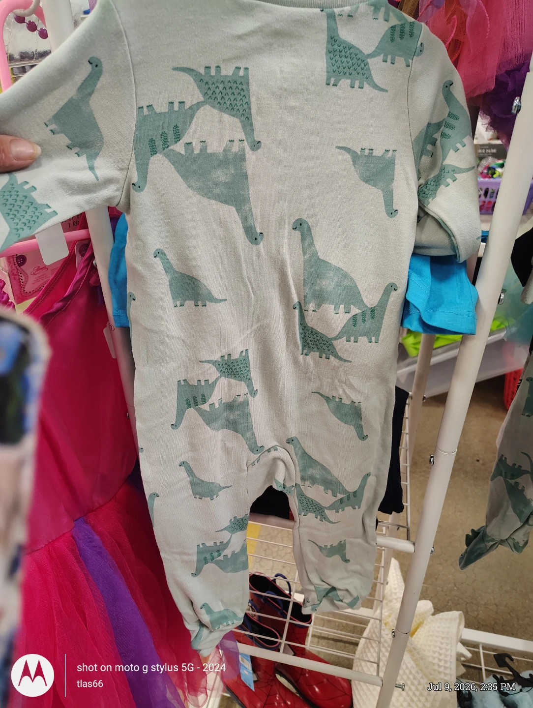 Child of Mine Dinosaur Footie Pajamas 6-9 Months - photo 2