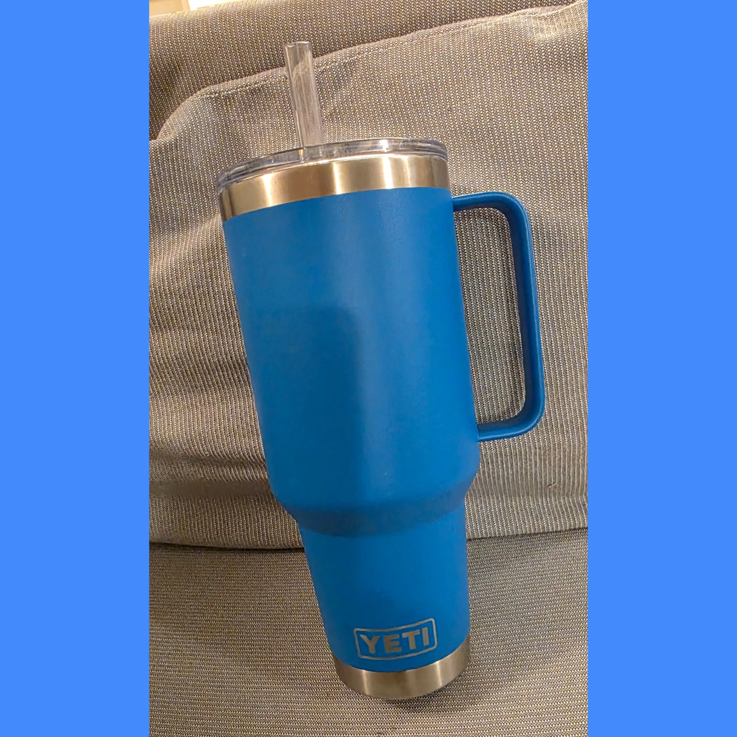 Yeti 30oz Rambler Tumbler with Handle and Straw Lid - Blue