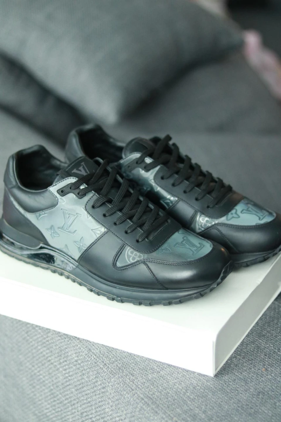 Louis Vuitton Black Monogram Sneakers - photo 2