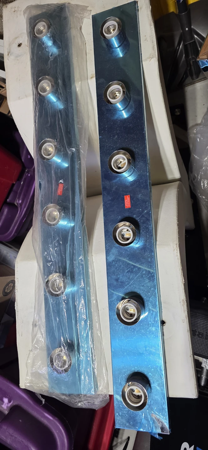 2-Pack Blue 6-Light Sconce Fixture Bases