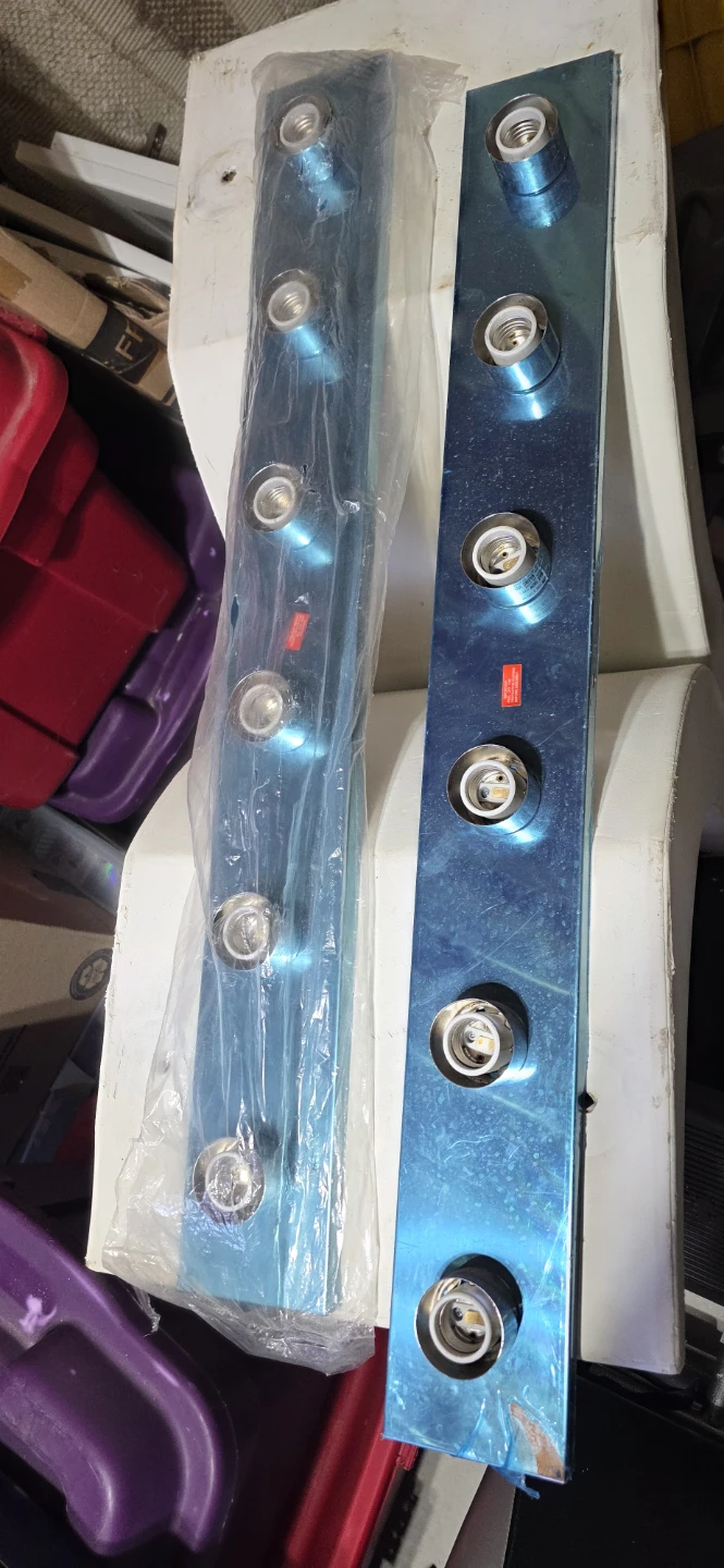2-Pack Blue 6-Light Sconce Fixture Bases - photo 2