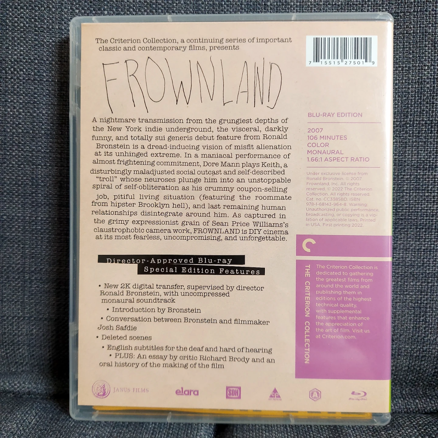 Frownland Blu-Ray Criterion Collection - photo 2