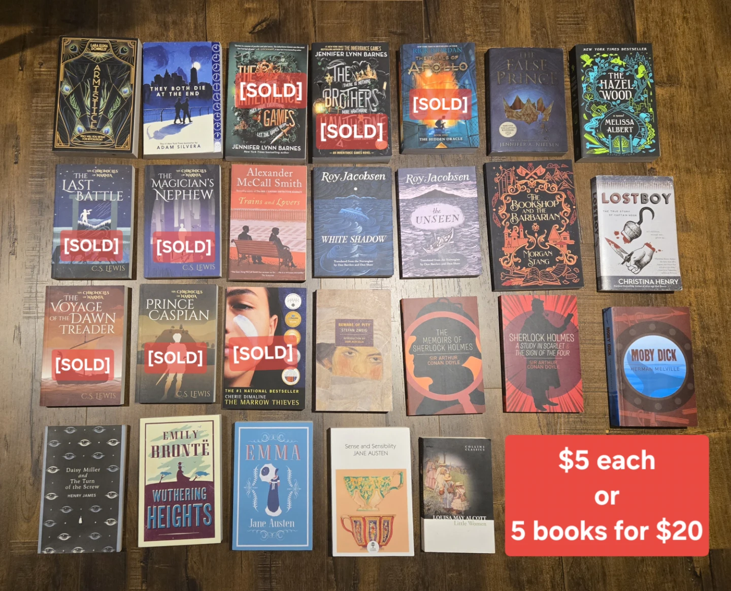 BOOK SALE — Moving Out! Everything Must Go    (1/3)