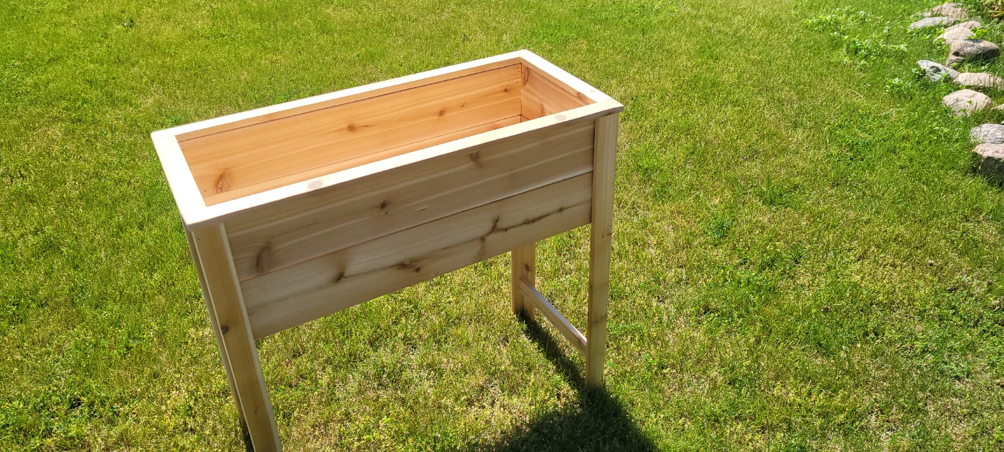 ​☀️ Mid-Summer Deal! Raised Cedar Garden Bed (No Bending!) - photo 2