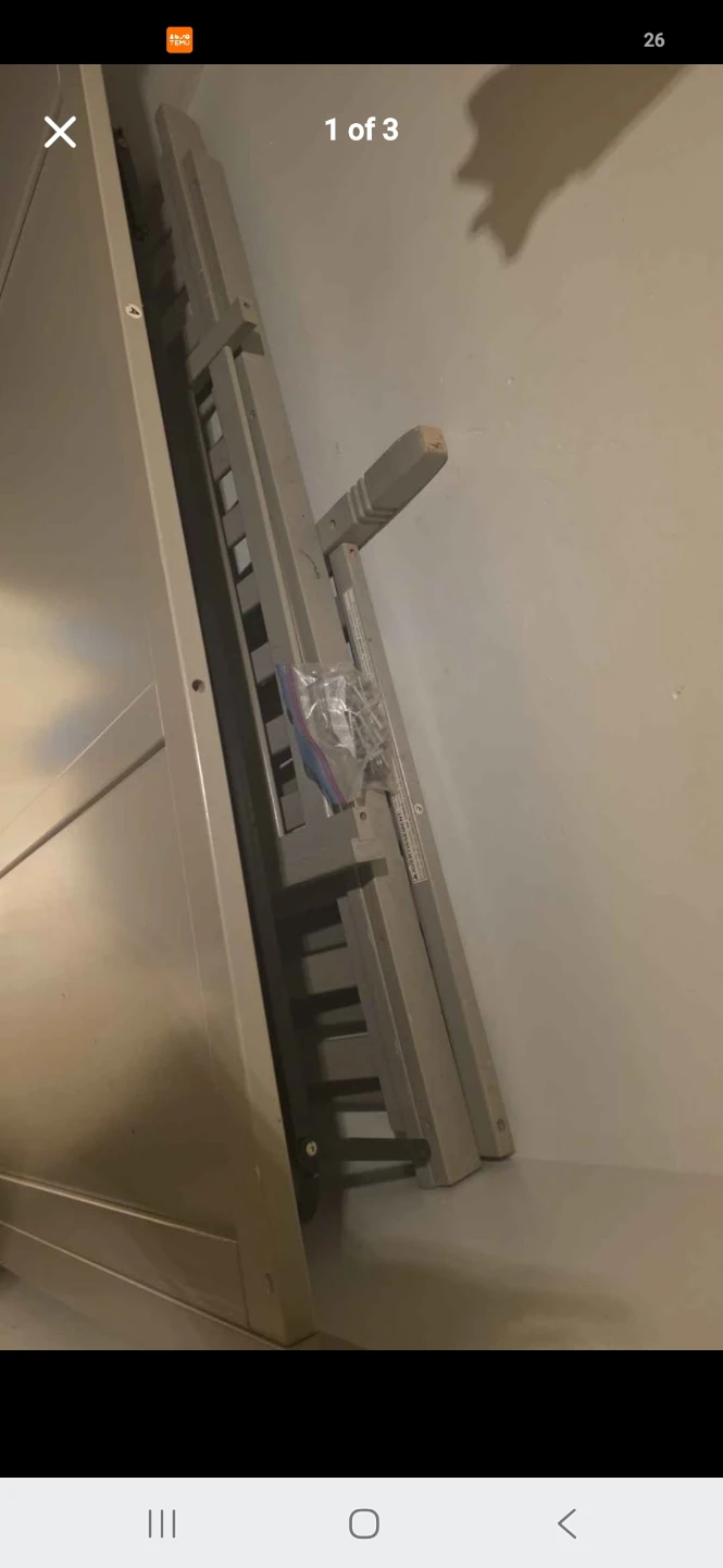 Grey Toddler Bed Rail - photo 3